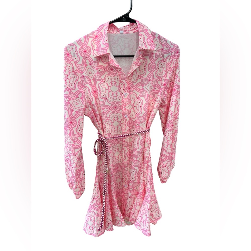 Pink dress with a flare
